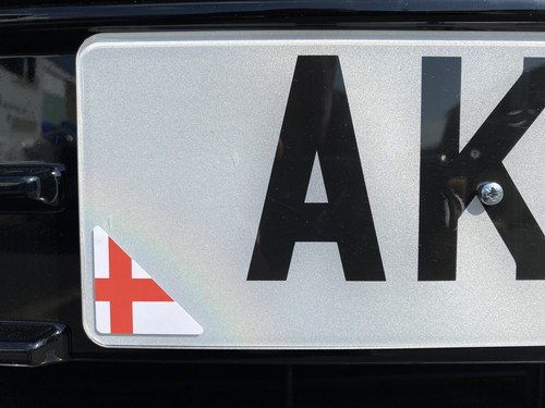 Number plate corner - plate, george