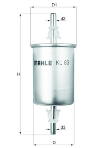 Mahle fuel filter for opel - mahle,