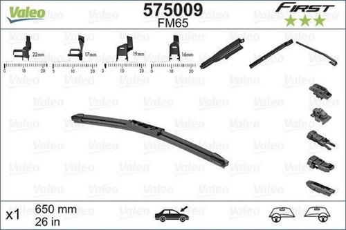 Valeo wiper blade 650mm for - valeo,