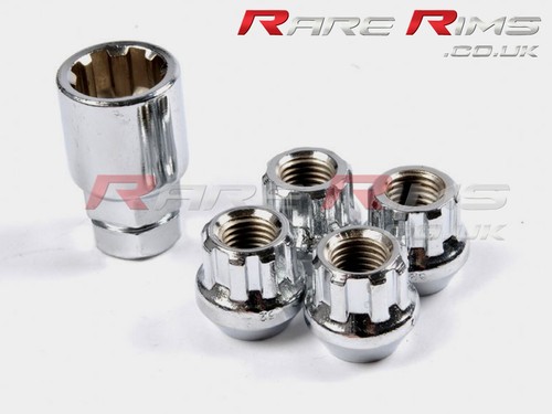 Chrome locking wheel nuts - chrome,