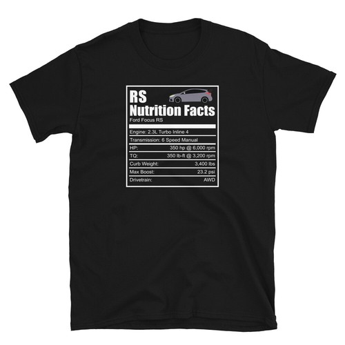 Ford focus shirt nutrition - focus, rs