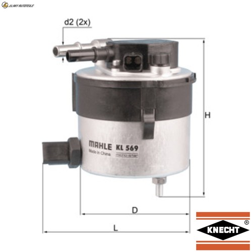 Fuel filter 569 for - kl,