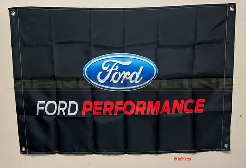 Ford performance garage flag - performance,