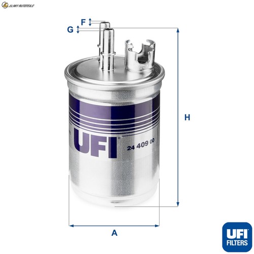 Fuel filter 409 for ford - filter, 24.409.00
